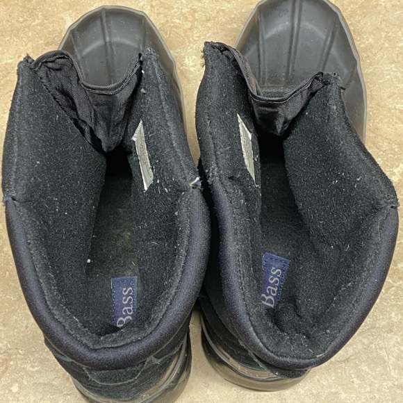 Bass Snow Boots Womens sz 8 black duck - Picture 7 of 12